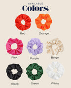 Satijnen Scrunchies – Kina Gedenkcadeautje met Gepersonaliseerd Kaartje | Söz, Nişan, Bruiloft Bedankje