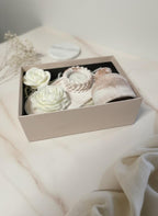 Luxury Handmade Home Decor Set | Rope-Detail Coasters, Vase, Tealight Holder & Flower Candles